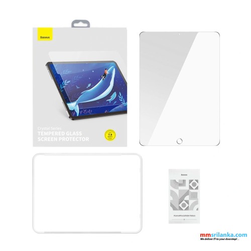 Baseus iPad Pro/Air3 10.5″ / iPad 7/8/9 10.2″ Crystal Series HD Tempered Glass Screen Protector